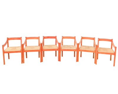 Lot 357 - In the Manner of Vico Magistretti (Italian 1920-2006) for Cassina, six 'Carimate' chairs.