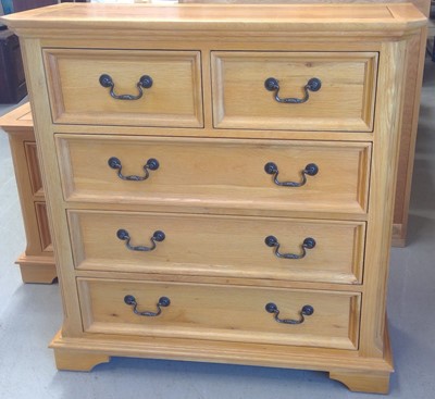 Lot 3 - Blonde Oak Chest of Drawers. 99cm tall, 98cm...