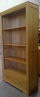Lot 7 - A Blonde Oak Bookcase 184cm tall, 90cm wide...