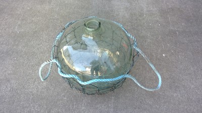 Lot 9 - A Glass Carboy / Japanese Fishing Float 42cm...