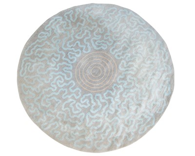 Lot 172 - A contemporary circular wool rug.