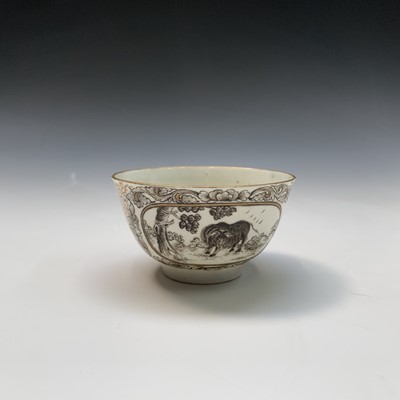 Lot 925 - An exceptionally rare Liverpool tea bowl,...