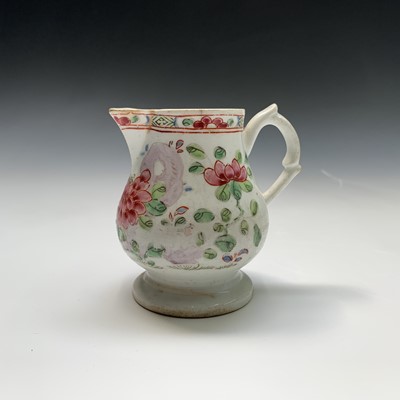 Lot 806 - A Bow 'sparrow beak' cream jug, circa 1754,...