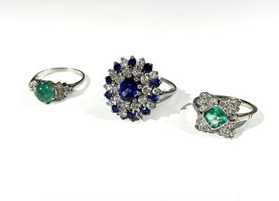 Lot 2451 - Three dress rings