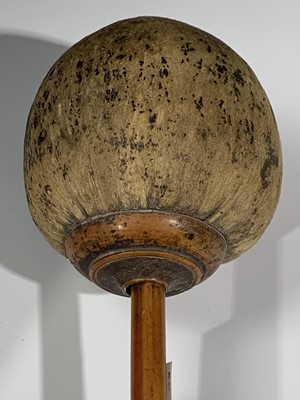 Lot 43 - An Edwardian brass gong, with ornate wrought...