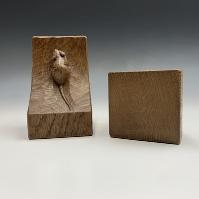 Lot 623 - A pair of Robert Thompson of Kilburn 'Mouseman'...