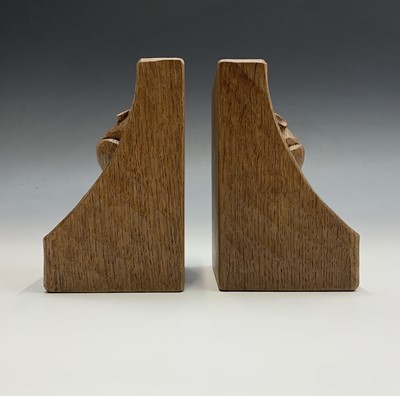 Lot 623 - A pair of Robert Thompson of Kilburn 'Mouseman'...