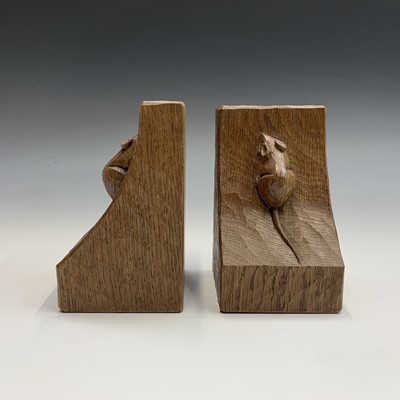 Lot 623 - A pair of Robert Thompson of Kilburn 'Mouseman'...