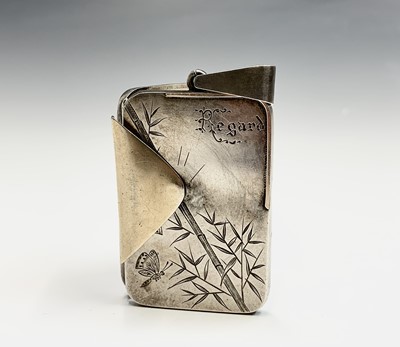 Lot 684 - A Victorian silver and gold aesthetic movement...