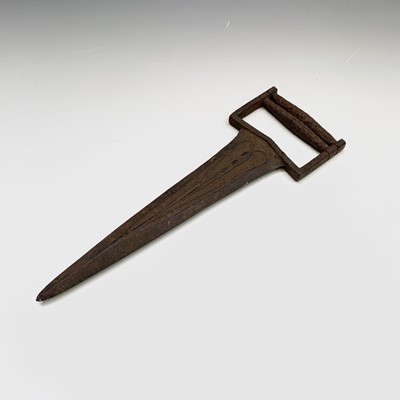 Lot 7 - An Indian iron katar push dagger, with...