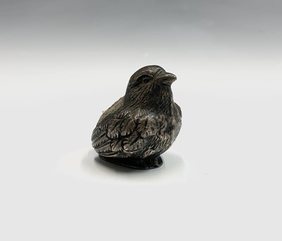 Lot 104 - A silver chick pin cushion by Mordan