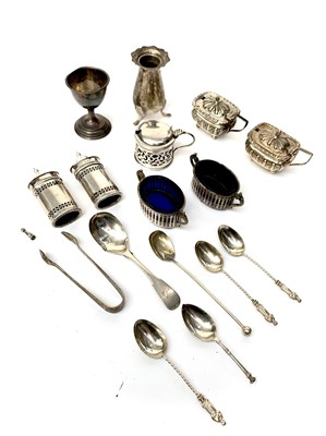 Lot 2036 - Silver condiments etc. 11.4oz