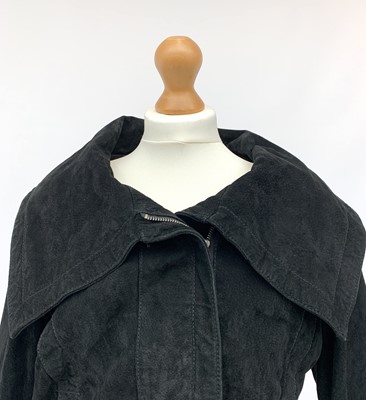 Lot 2815 - An Edina Ronay London black suede jacket,...