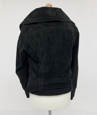 Lot 2815 - An Edina Ronay London black suede jacket,...