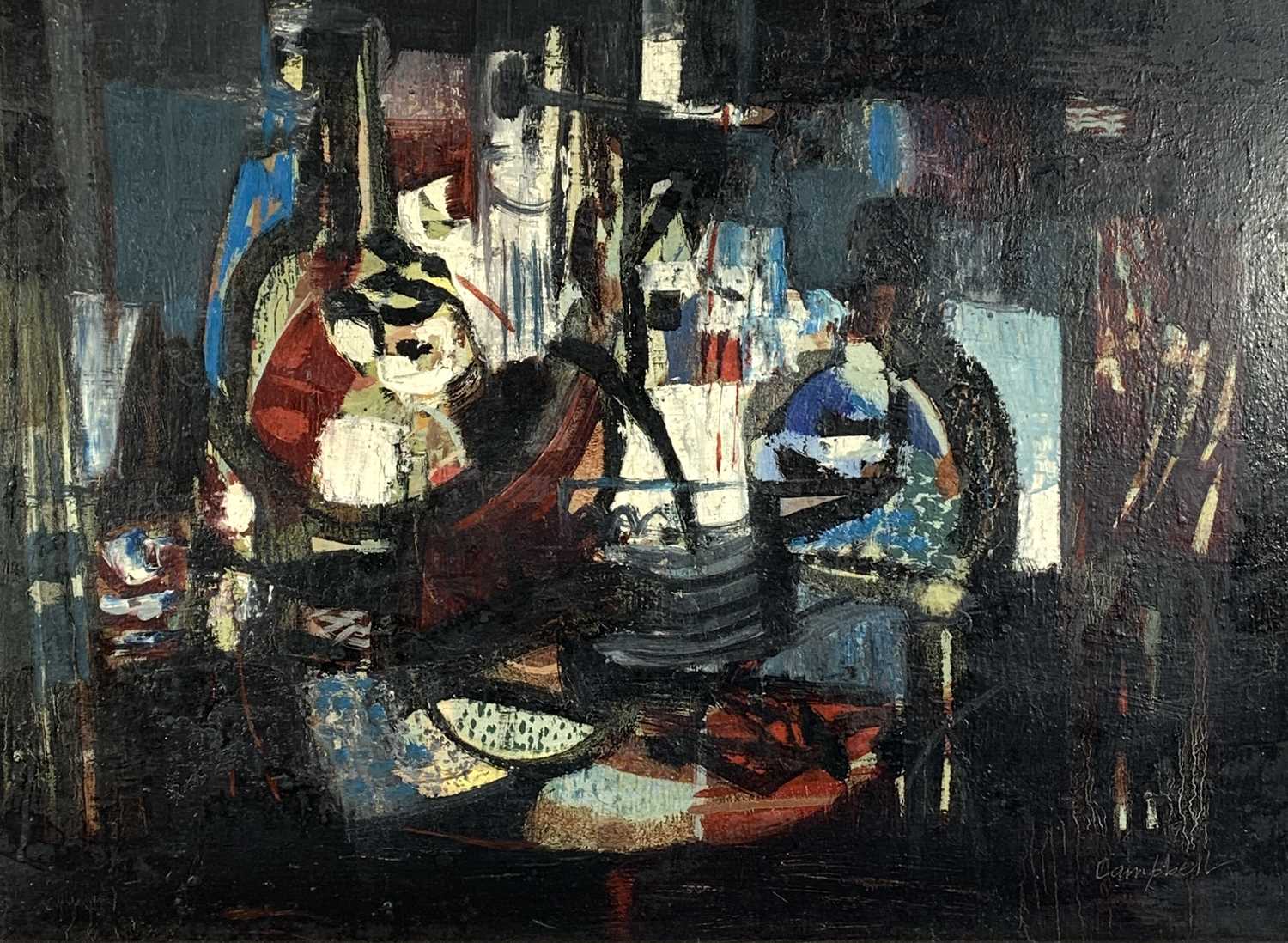 Lot 1042 - George F. CAMPBELL (1917-1979) Still Life with...