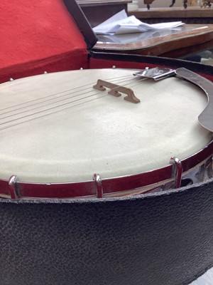 Lot 29 - A Gem Supremus five string Banjo, by Windsor...