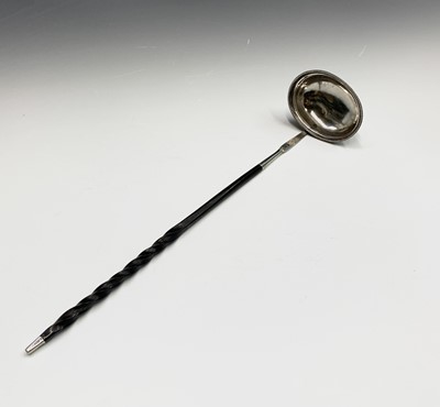 Lot 41 - A George lll silver punch ladle London 1792