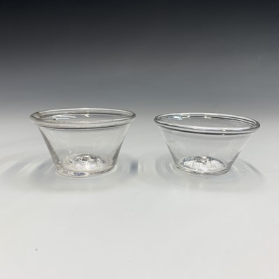 Lot 995 - A pair of 18th century small conical glass...