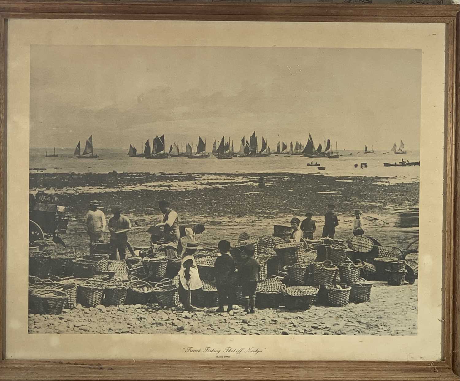 Lot 1582 - Falmouth Working Boat- a scale drawing print,...