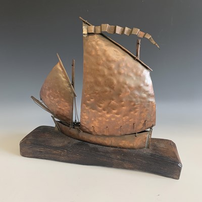 Lot 335 - Mark PENROSE A copper model of a Newlyn...