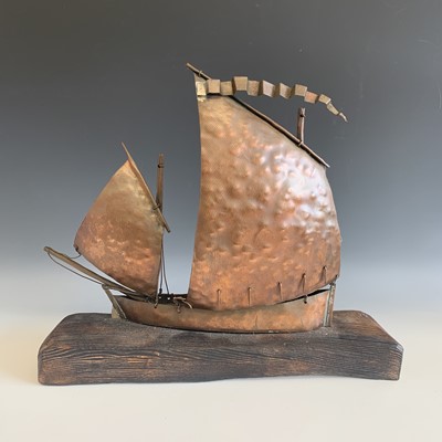 Lot 335 - Mark PENROSE A copper model of a Newlyn...