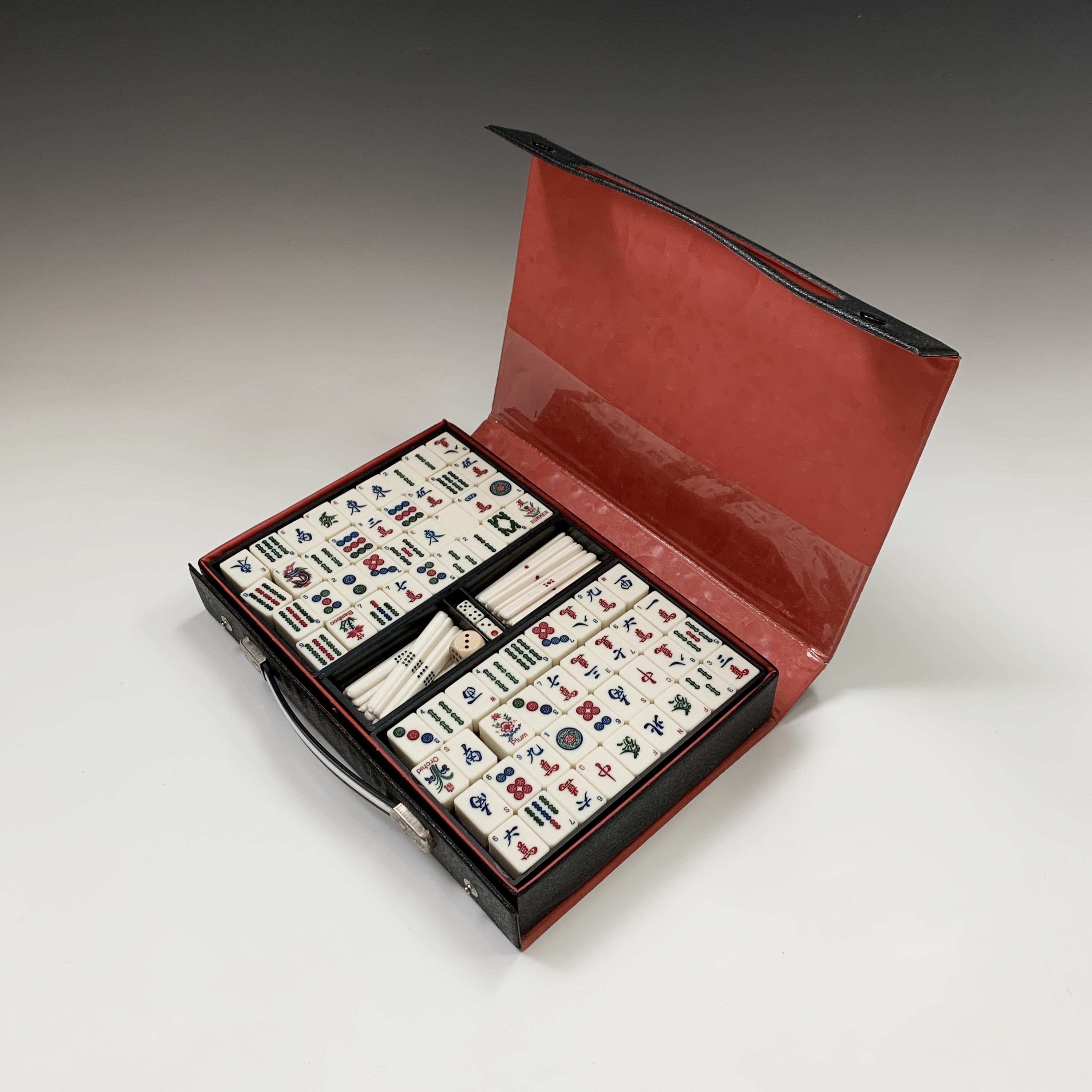 Lot - Chinese Cased Mahjong Set