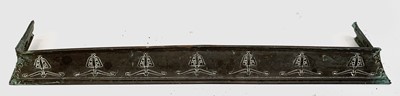 Lot 686 - An Art Nouveau copper fender decorated with...