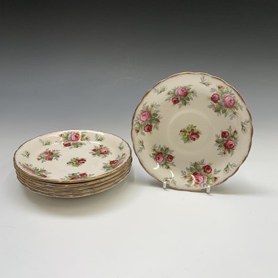 Lot 818 - A James Kent 'La Rosa' pattern tea service,...