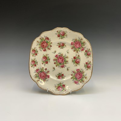 Lot 818 - A James Kent 'La Rosa' pattern tea service,...