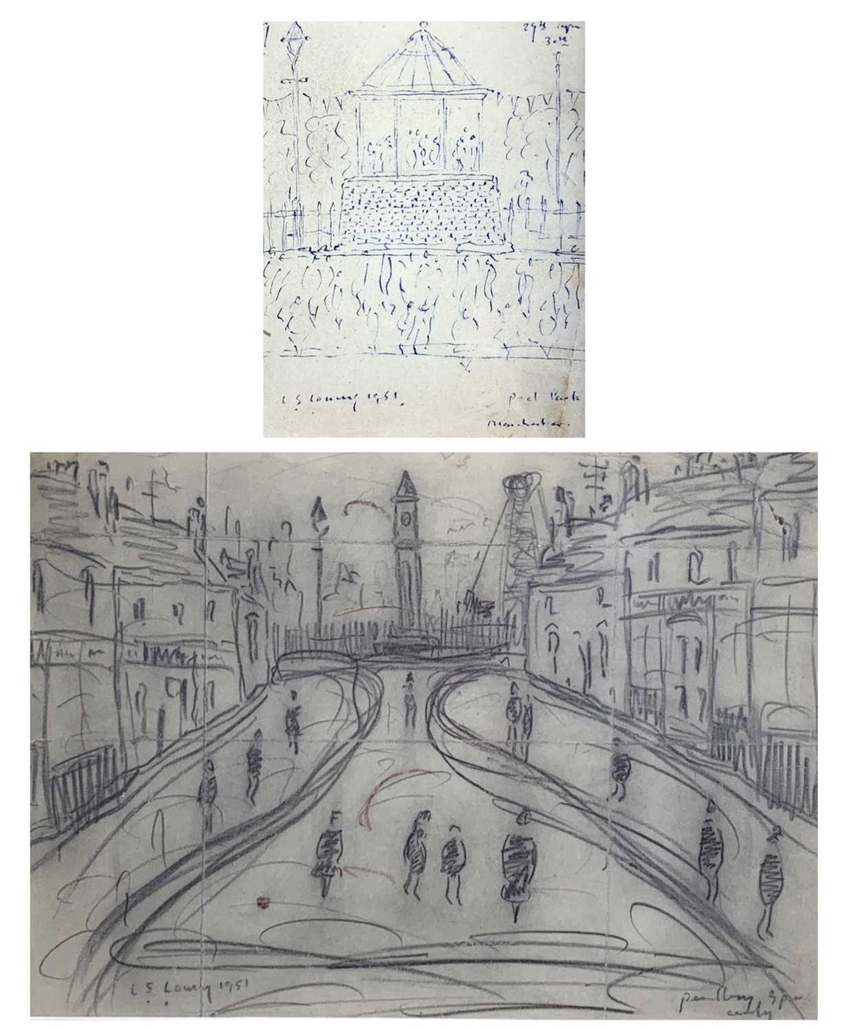 Lot 1083 - Lowry ? Two Drawings