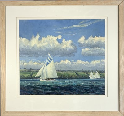 Lot 63 - Robert JONES (1935) Falmouth Working Boats Oil...