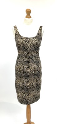 Lot 2823 - A Michael Kors cocktail dress in snakeskin...