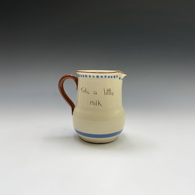 Lot 945 - A Watcombe Torquay Mottoware pottery tea and...