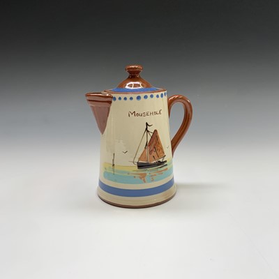 Lot 945 - A Watcombe Torquay Mottoware pottery tea and...
