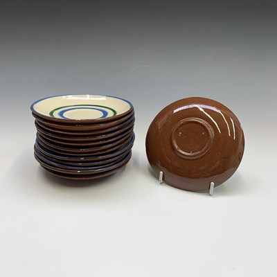 Lot 945 - A Watcombe Torquay Mottoware pottery tea and...
