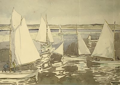 Lot 82 - Mary MCCROSSAN (1865 - 1934) Sailing in St...