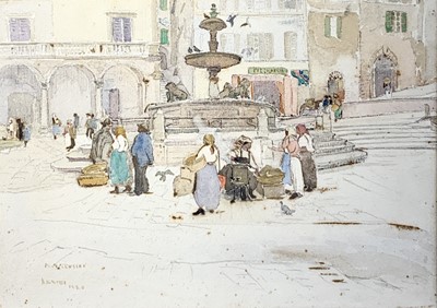 Lot 86 - Mary MCCROSSAN (1865 - 1934) Assis Town Centre,...