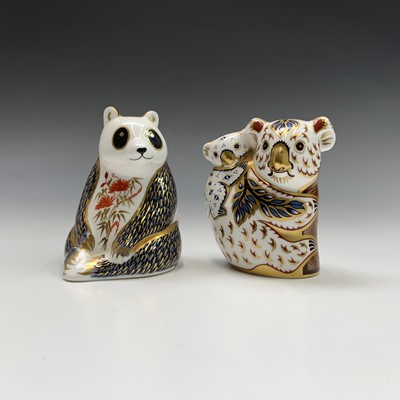 Lot 830 - Two Royal Crown Derby paperweights - 'Koala...