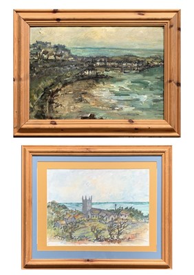 Lot 119 - Mary Stella EDWARDS St Ives Harbour Oil on...