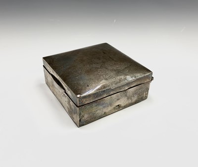 Lot 28 - A Mordan silver pencil, a silver cigarette box...