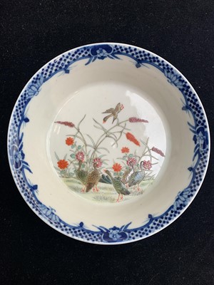 Lot 54 - A Chinese famille rose porcelain shallow bowl,...