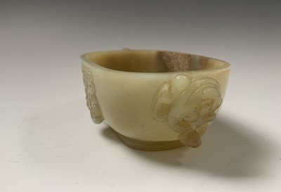 Lot 17 - A Chinese jade water pot, 18th century, with...