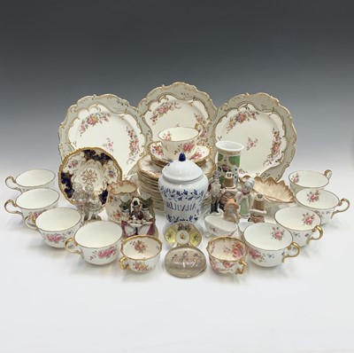 Lot 802 - A miniature Dresden style cup and saucer of...