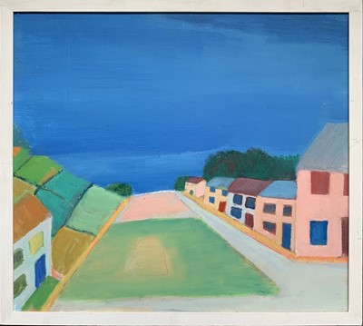 Lot 149 - Bob BOURNE (1931) Village Green Oil on board...