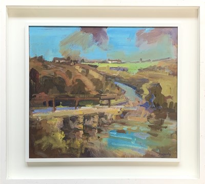 Lot 150 - Robin LEONARD (1960) Rural Landscape Oil on...