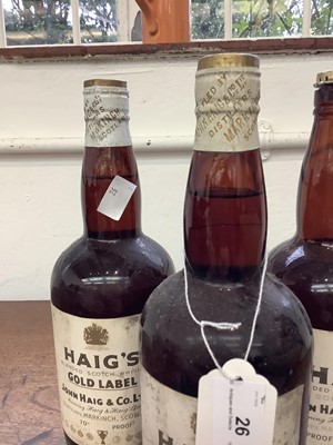 Lot 26 - Three bottles of John Haig & Co Gold Label...