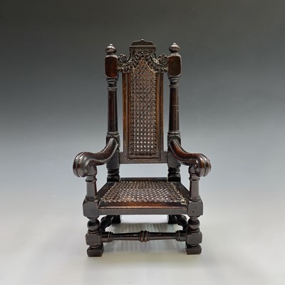 Lot 2 - An extremely rare William and Mary, walnut...