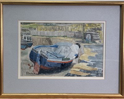 Lot 166 - Charles BREAKER (1906-1985) Newlyn Old Harbour...