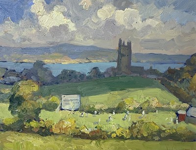 Lot 312 - Bob VIGG (1932-2001) Cricket Match Paul Oil on...