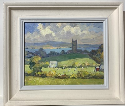 Lot 312 - Bob VIGG (1932-2001) Cricket Match Paul Oil on...